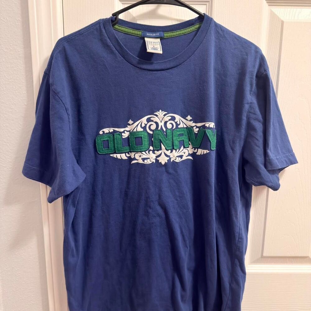 Old-navy Women's Blue and Navy T-shirt